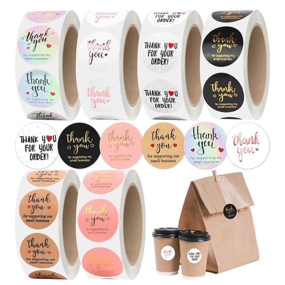 Other - Roll of 500 PCS Thank You Sticker Labels - Buy Now